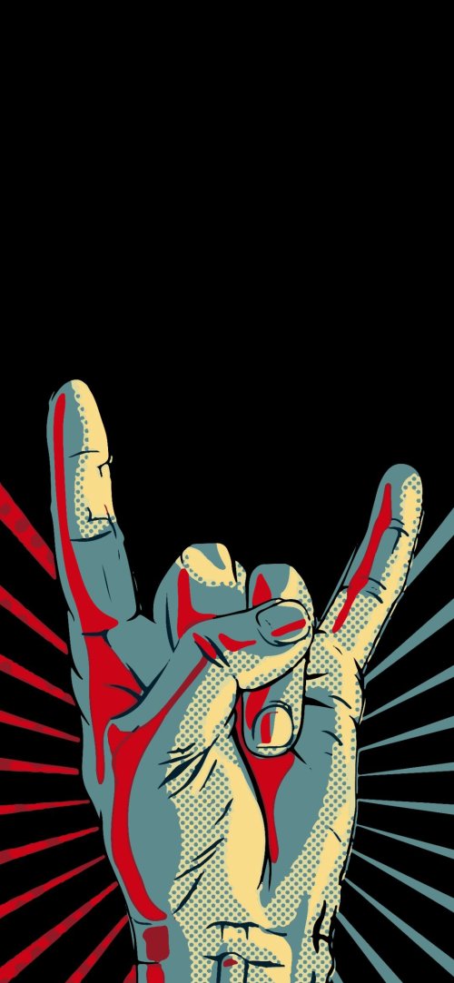 Rock On Hand Gesture - Related Darkify wallpaper