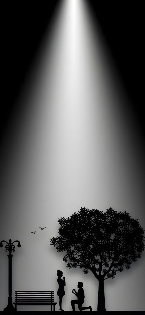 Romantic Proposal Silhouette - Related OpersCraft wallpaper