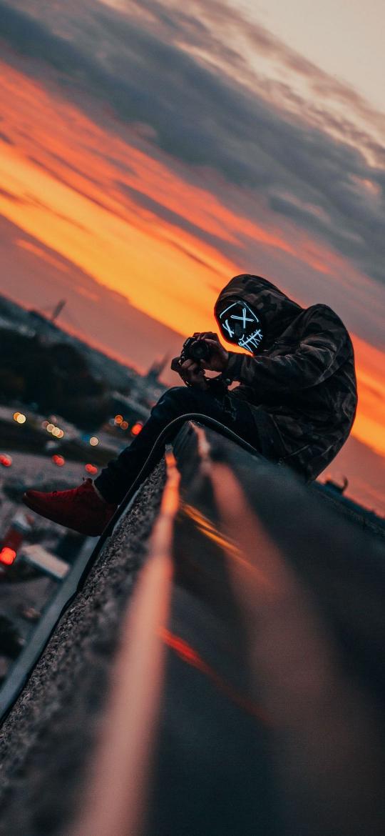Rooftop Photographer Sunset