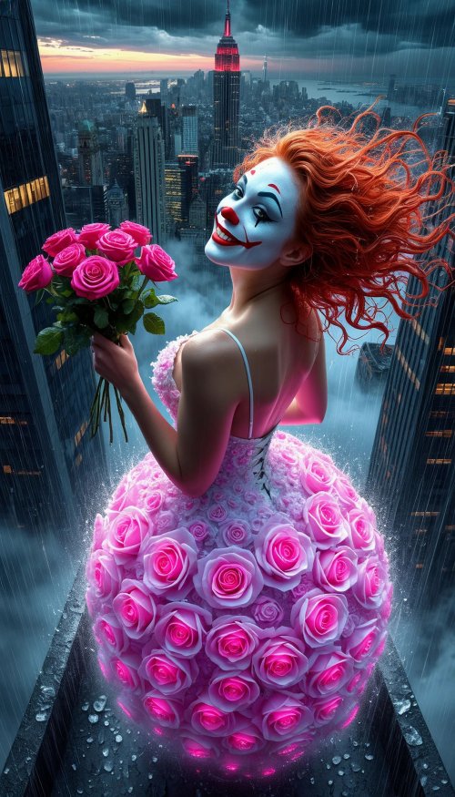 Rose Clown Cityscape - Related OpersCraft wallpaper