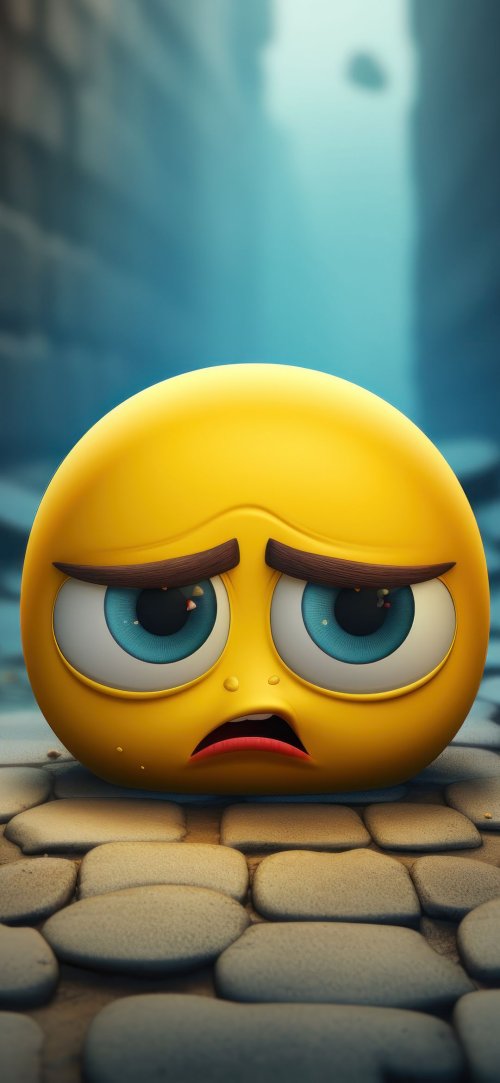 Sad Emoji on Cobblestones - Related OpersCraft wallpaper