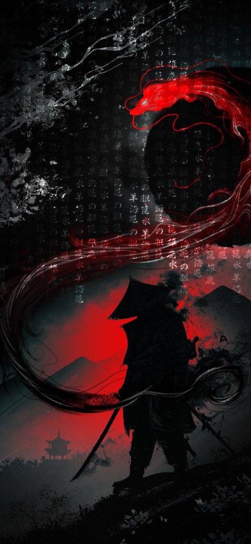 Samurai Dragon Art