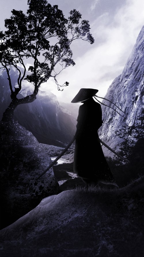 Samurai in Misty Mountains - Related OpersCraft wallpaper