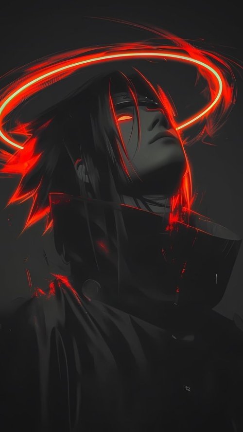 Sasuke_Uchiha_Neon_Glow - Related OpersCraft wallpaper
