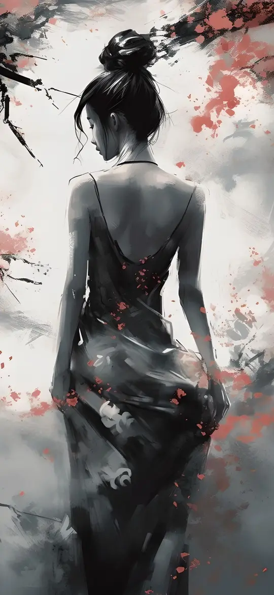 Serene Woman in Ink - Related OpersCraft wallpaper