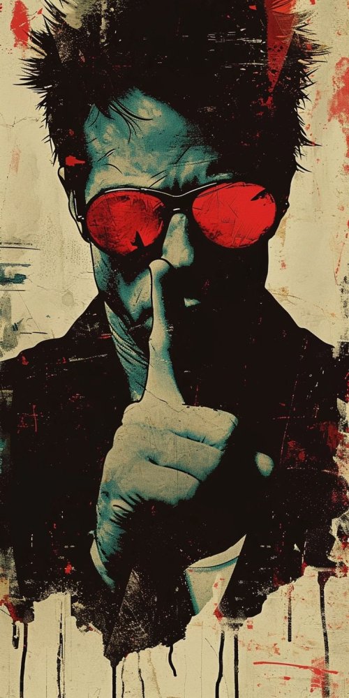 Shushing Man with Red Glasses - Related OpersCraft wallpaper