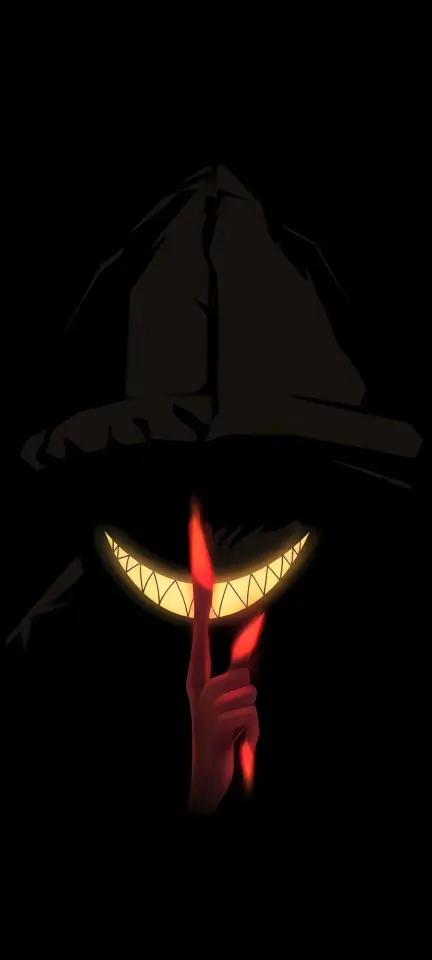 Sinister Smile Silhouette - horror Wallpaper