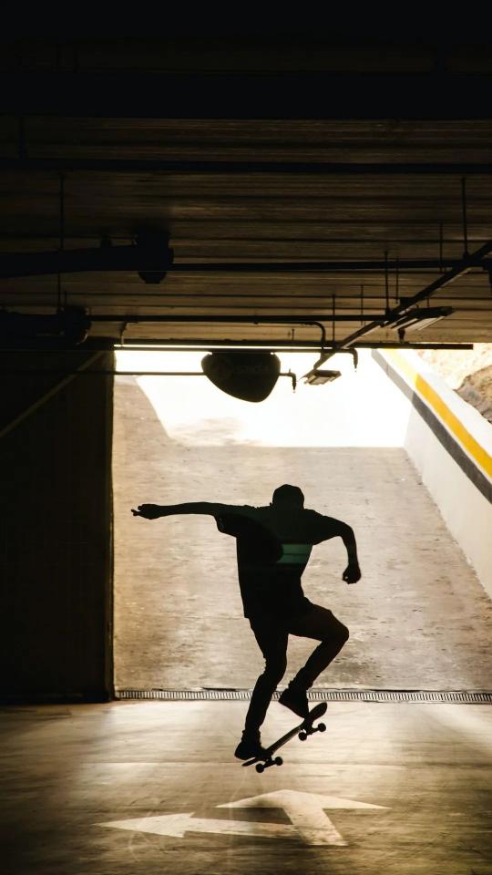 Skateboarder Silhouette Jump - Related OpersCraft wallpaper