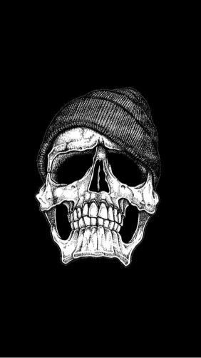 Skull with Beanie - Related Darkify wallpaper