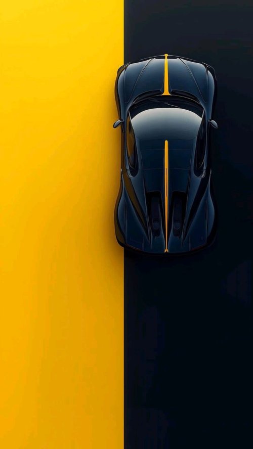 Sleek Black Sports Car - random Wallpaper