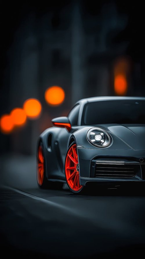 Sleek Porsche Night Drive