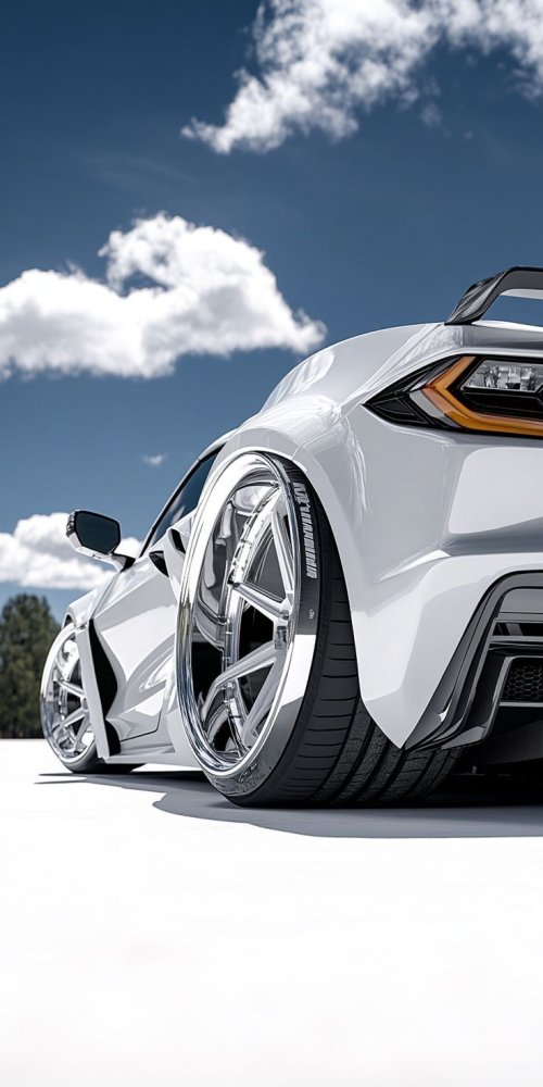 Sleek White Sports Car - Related OpersCraft wallpaper