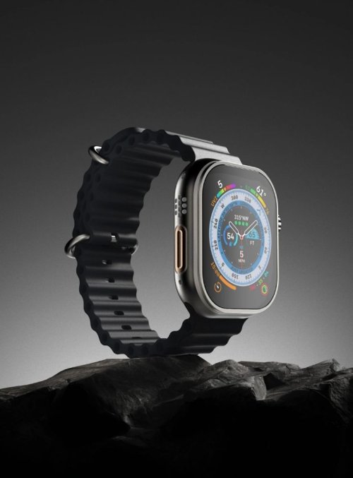 Smartwatch on Rocky Surface - random Wallpaper