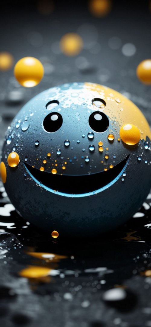 Smiley Face Droplets - Related OpersCraft wallpaper