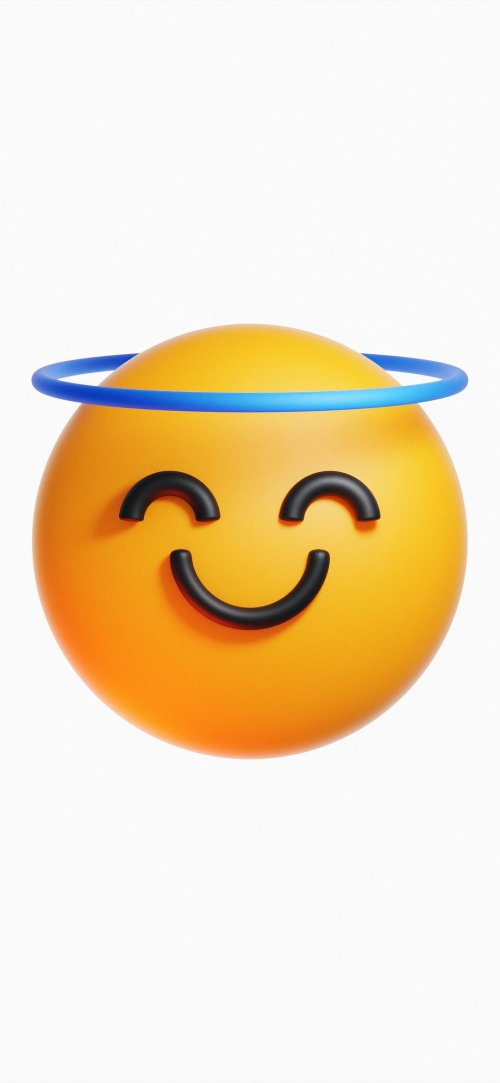Smiling Angel Emoji - Related StockWalls wallpaper