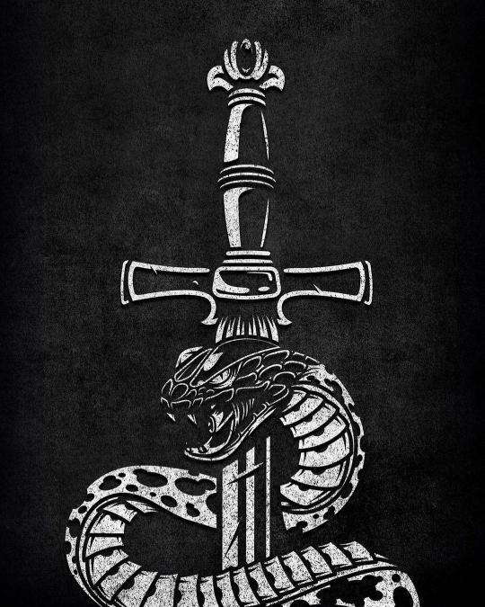 Snake and Sword Tattoo