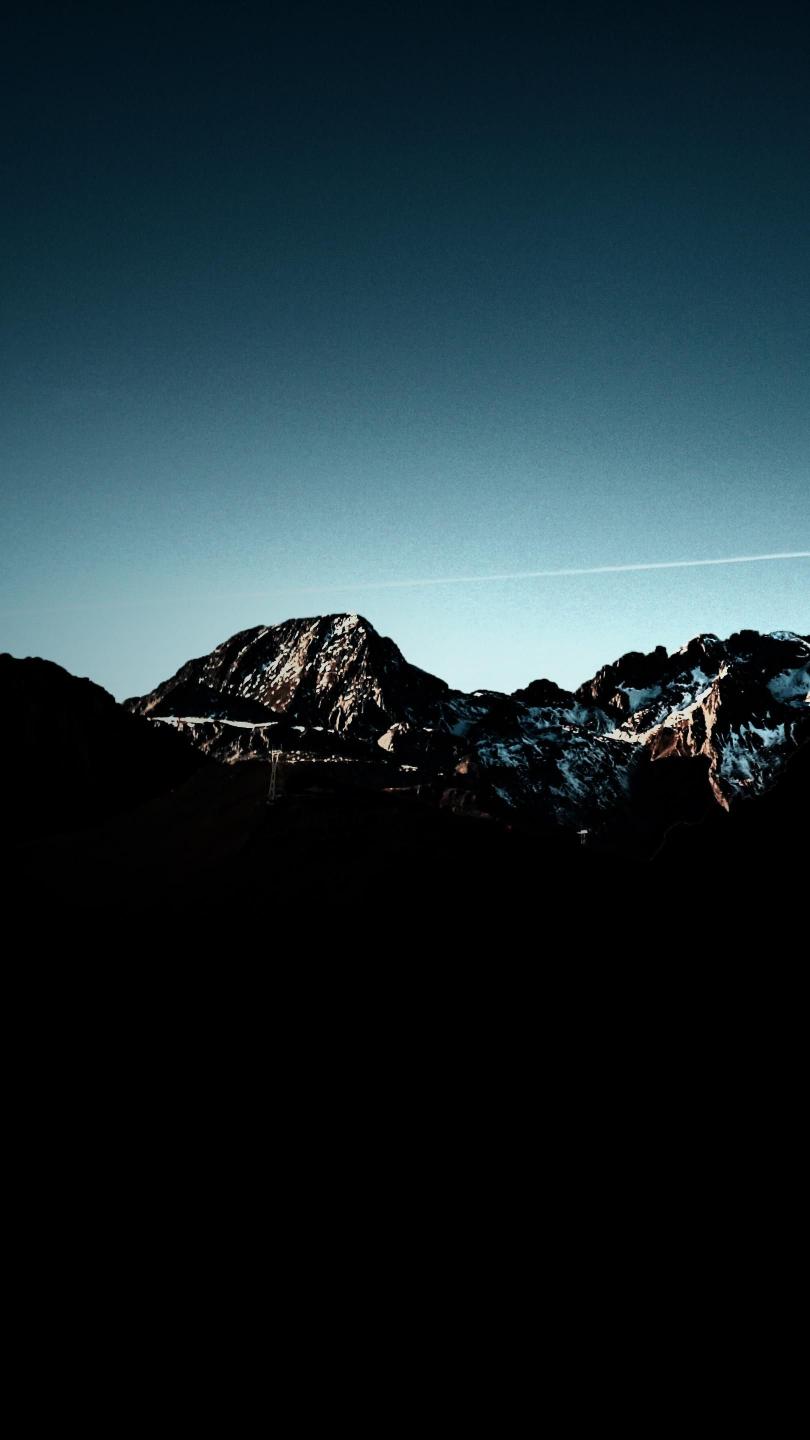 Snowy Mountain Silhouette - Related OpersCraft wallpaper