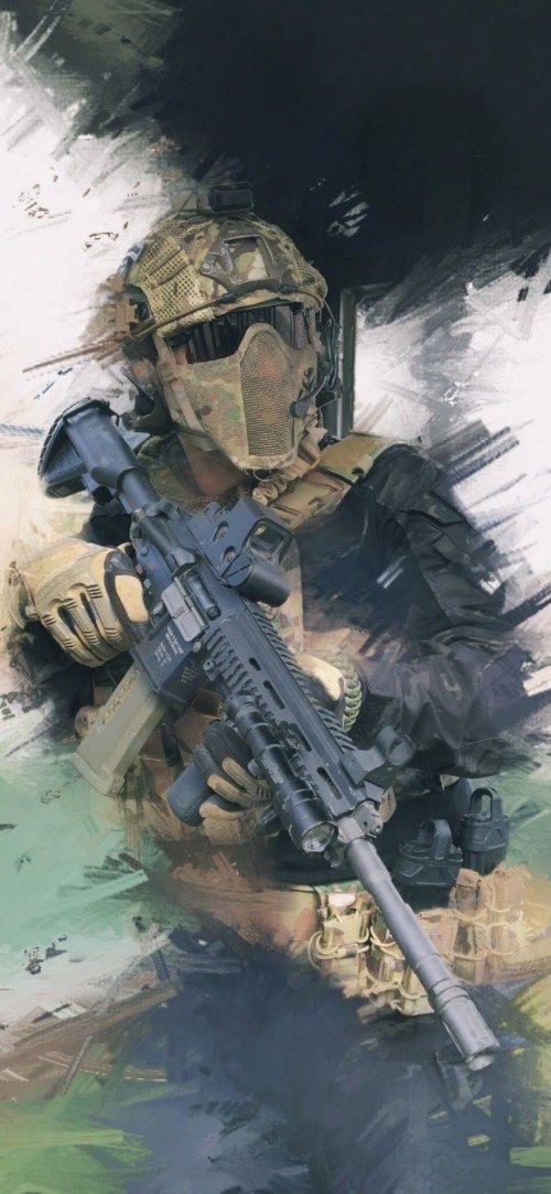 Soldier with Rifle