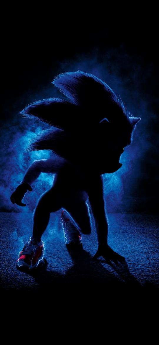Sonic Blue Lightning Silhouette