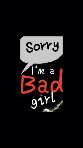 Sorry Bad Girl - girl Wallpaper