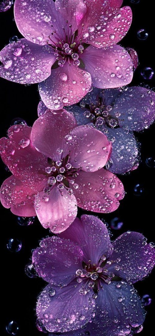 Sparkling Floral Dewdrops