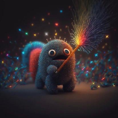 Sparkly Monster Celebration - Related Darkify wallpaper