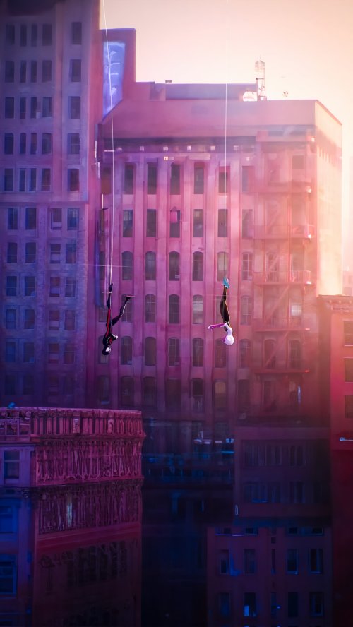 Spider-Verse City Swing - Related OpersCraft wallpaper