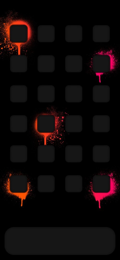 SplatterNeonPhoneHomeScreen - Related Darkify wallpaper