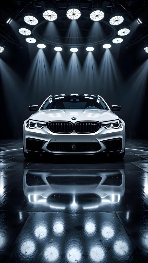Spotlit Luxury Sedan - Related OpersCraft wallpaper