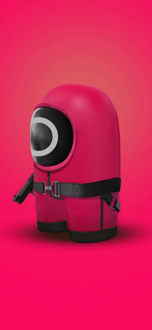 Squid Game Pink Guard - ghetto Wallpaper