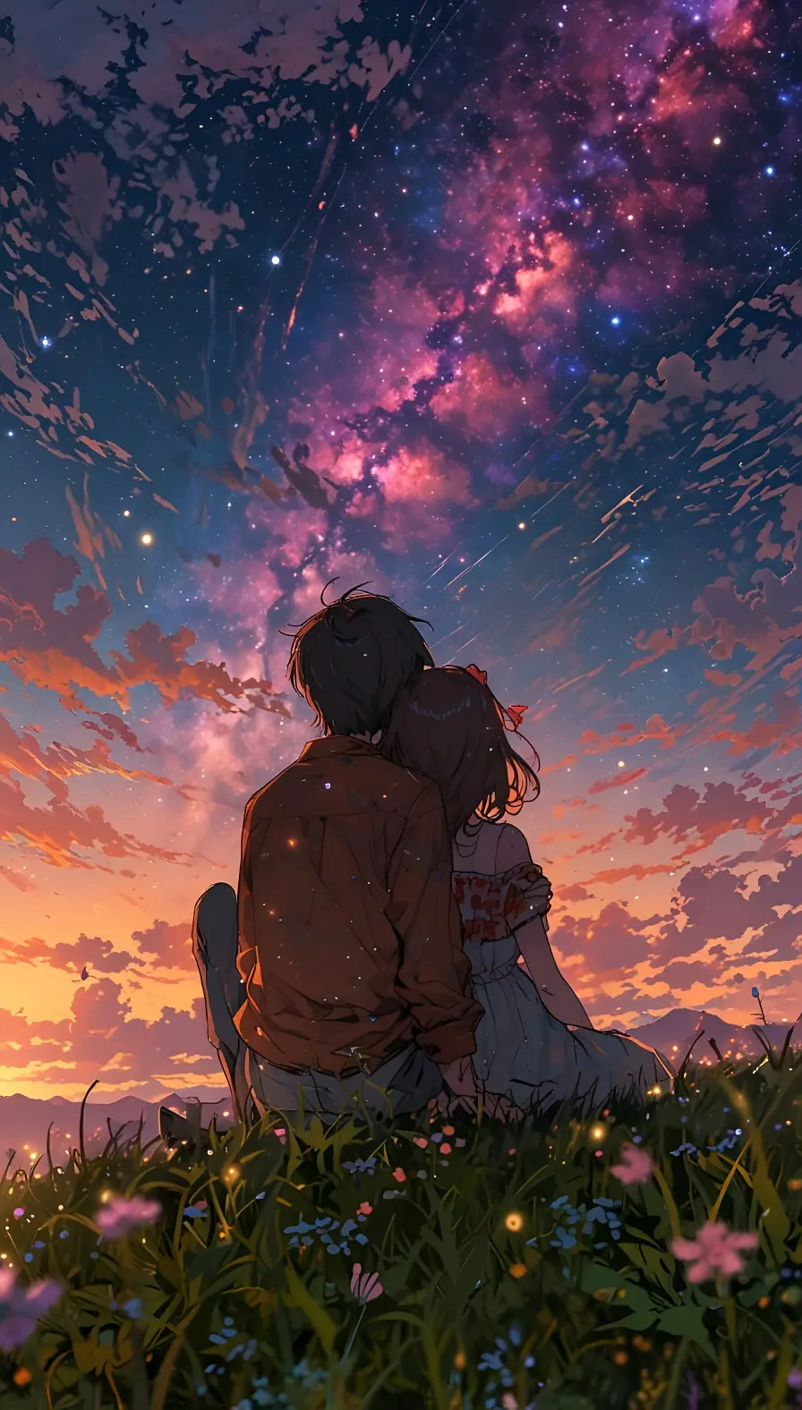 Stargazing Couple Anime - Related OpersCraft wallpaper