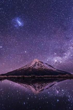 Starlit Mountain Reflection - Related OpersCraft wallpaper