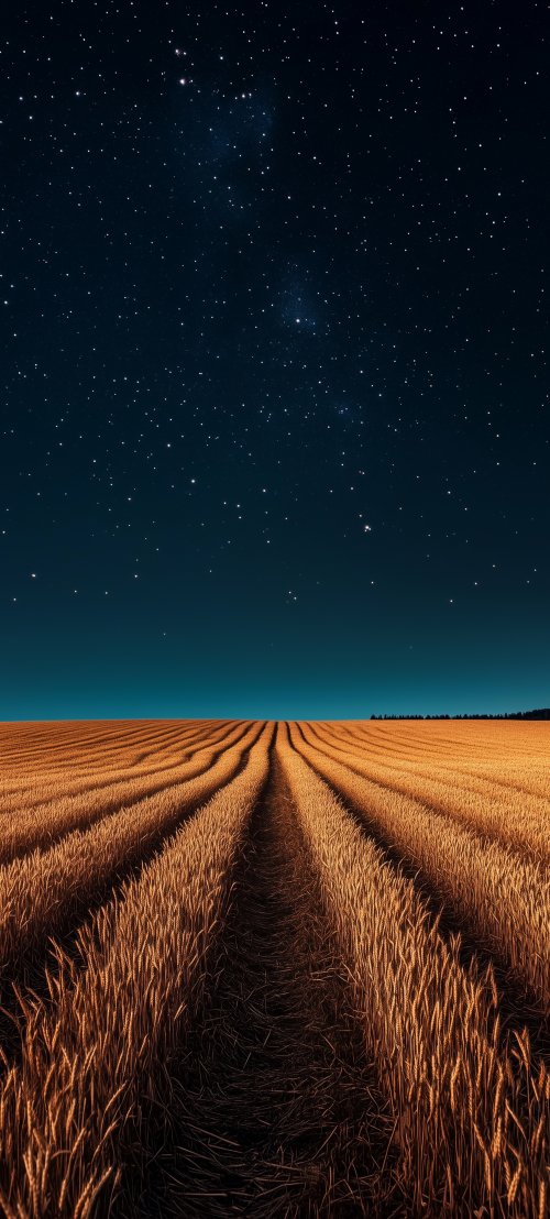 Starry Field at Night - random Wallpaper
