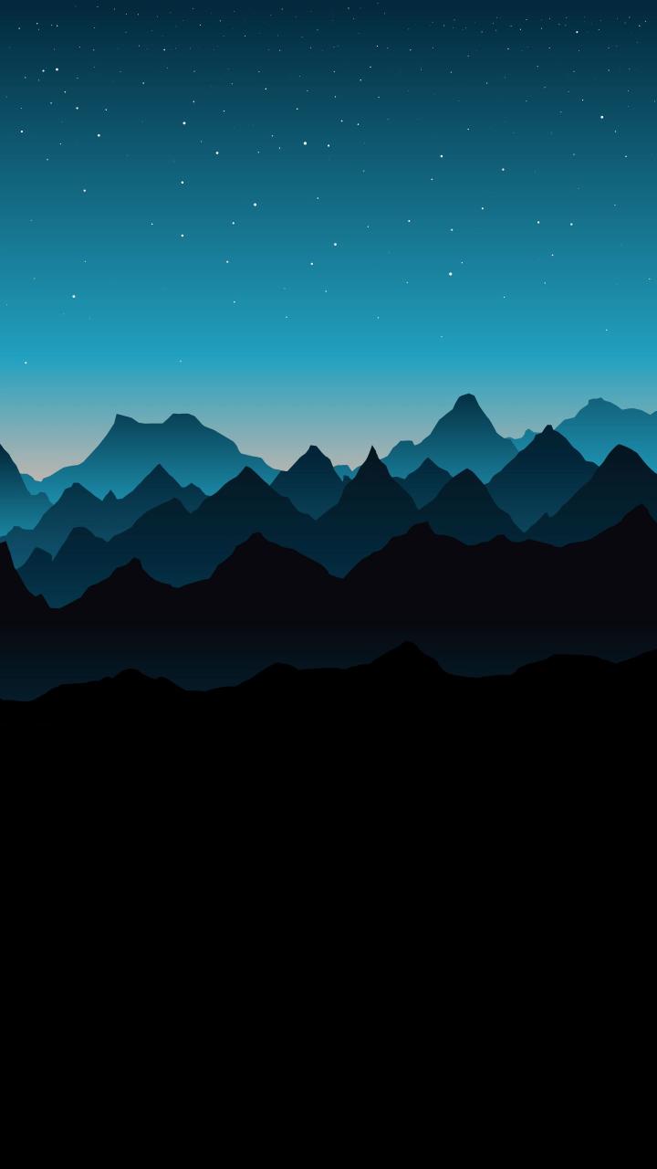 Starry Mountain Silhouette - Related OpersCraft wallpaper