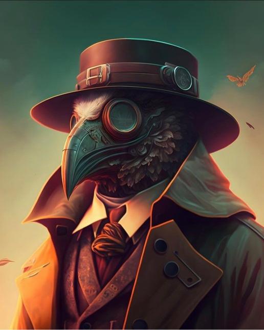 Steampunk Plague Doctor Portrait