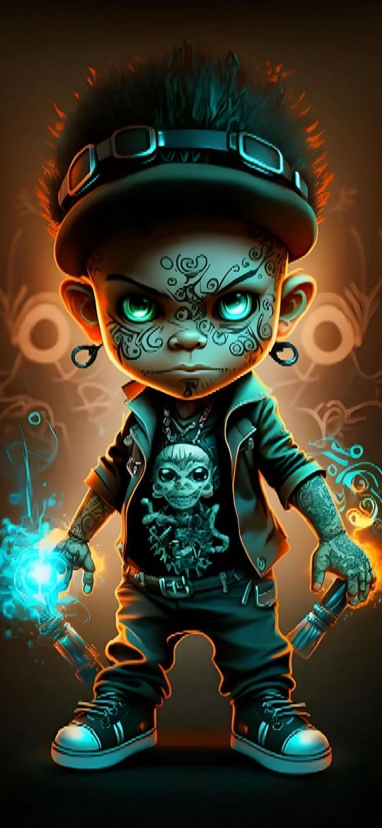 Steampunk Tattooed Kid - Related OpersCraft wallpaper