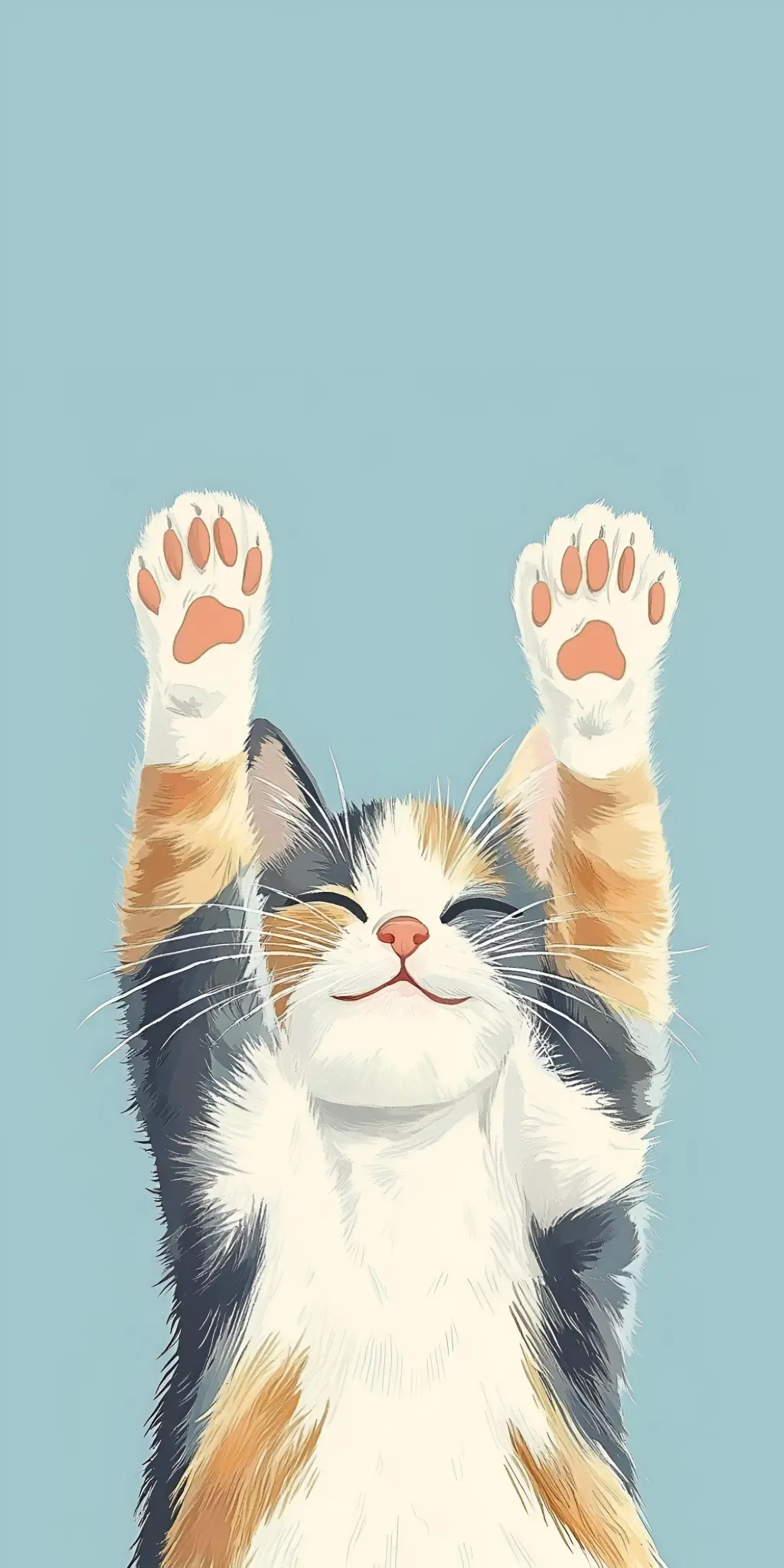 Stretching Calico Cat - Related OpersCraft wallpaper
