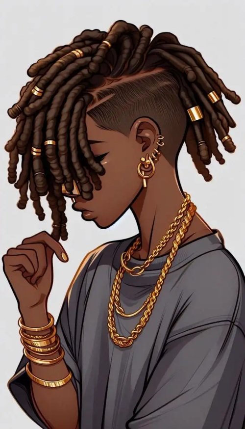 Stylish_African_Girl_Gold_Jewelry - Related OpersCraft wallpaper