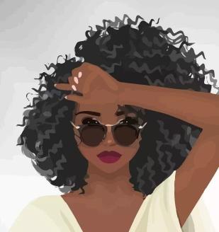 Stylish Afro Girl - girl Wallpaper