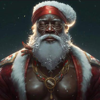 Stylish Black Santa Claus - Related OpersCraft wallpaper