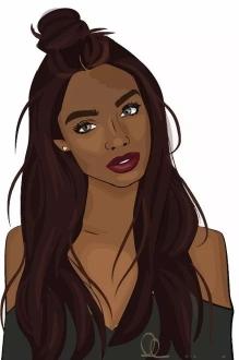 Stylish Cartoon Girl Portrait - Related OpersCraft wallpaper