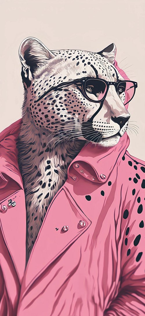 Stylish Leopard in Pink - Related OpersCraft wallpaper