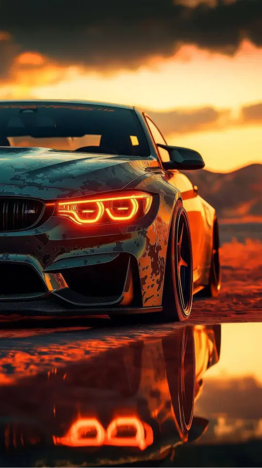 Sunset Car Reflection - Related OpersCraft wallpaper