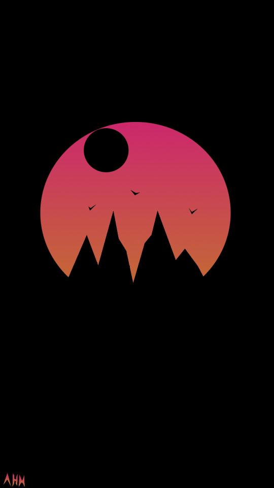 Sunset Mountain Silhouette - Related Tablet wallpaper