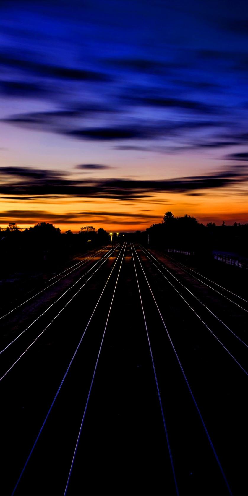 Sunset Railway Tracks - Related OpersCraft wallpaper