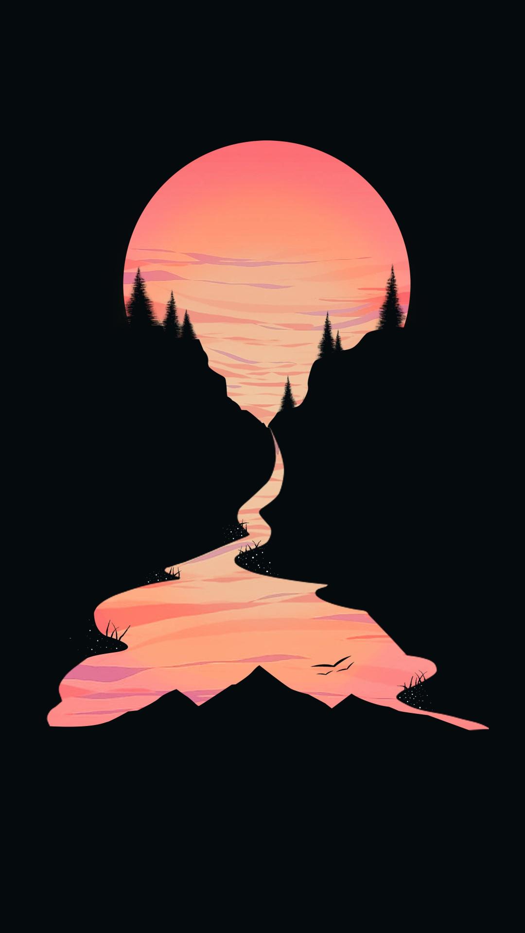 Sunset River Landscape - Related OpersCraft wallpaper