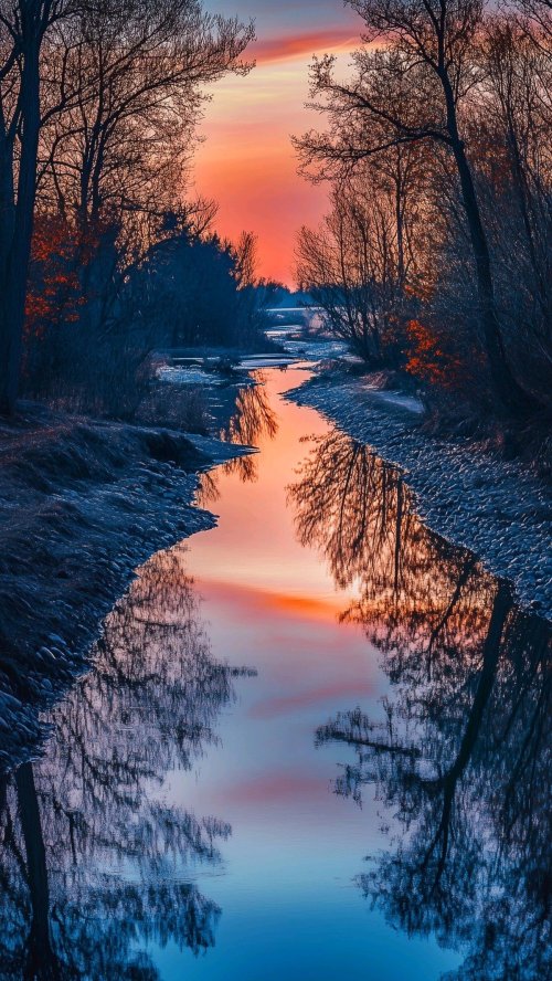 Sunset River Reflection - Related OpersCraft wallpaper