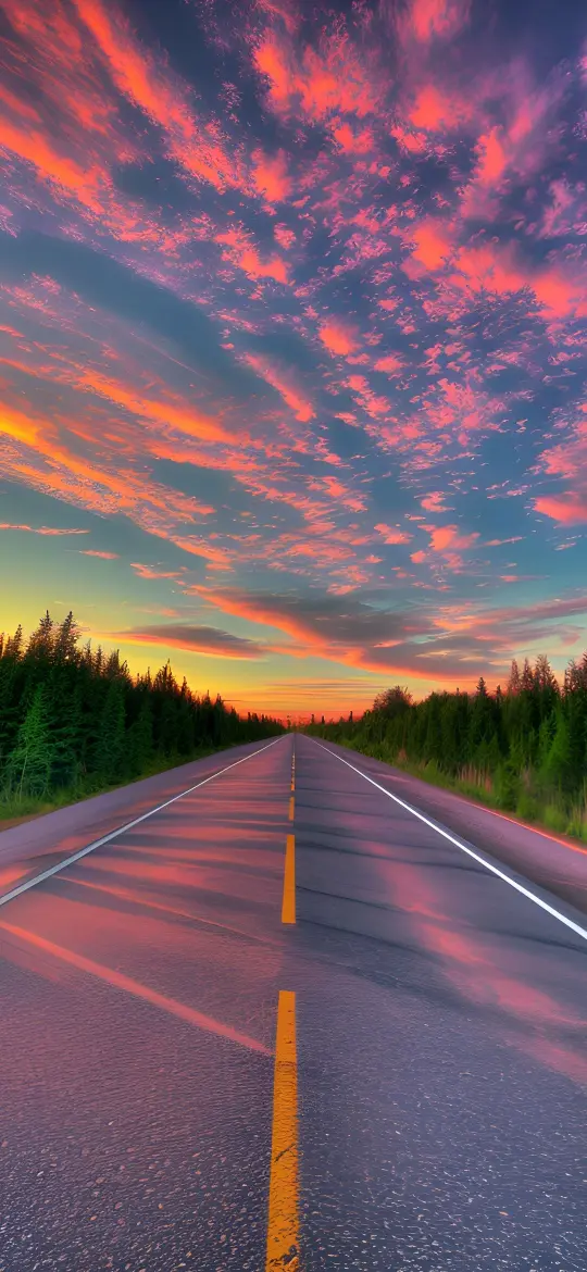 Sunset Road Trip