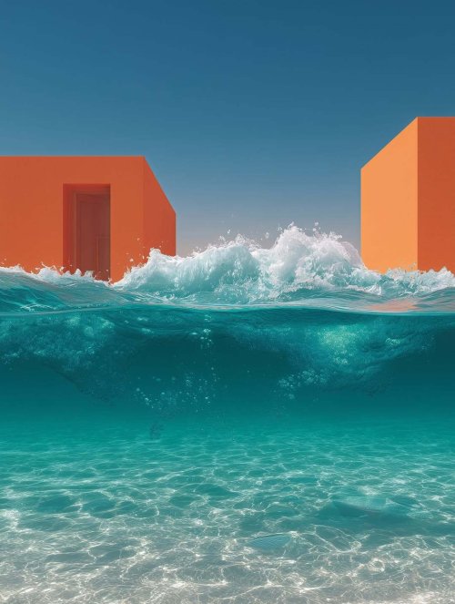 Surreal Ocean Architecture - Related OpersCraft wallpaper
