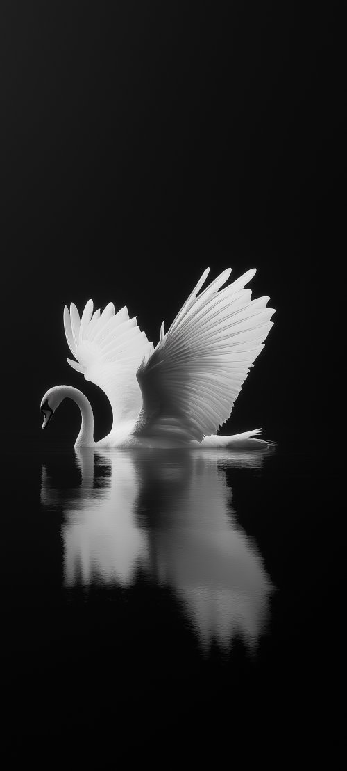 Swan's Graceful Reflection - Related OpersCraft wallpaper